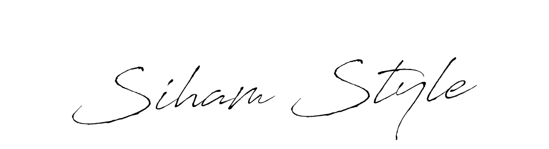 Also we have Siham Style name is the best signature style. Create professional handwritten signature collection using Antro_Vectra autograph style. Siham Style signature style 6 images and pictures png