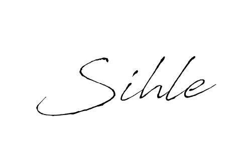 Create a beautiful signature design for name Sihle. With this signature (Antro_Vectra) fonts, you can make a handwritten signature for free. Sihle signature style 6 images and pictures png