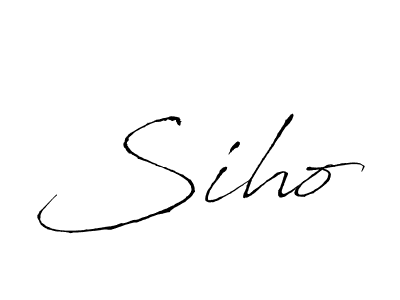 Siho stylish signature style. Best Handwritten Sign (Antro_Vectra) for my name. Handwritten Signature Collection Ideas for my name Siho. Siho signature style 6 images and pictures png