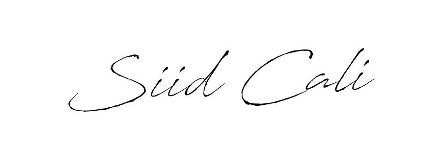 How to make Siid Cali signature? Antro_Vectra is a professional autograph style. Create handwritten signature for Siid Cali name. Siid Cali signature style 6 images and pictures png