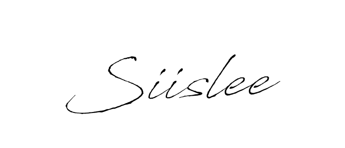 Design your own signature with our free online signature maker. With this signature software, you can create a handwritten (Antro_Vectra) signature for name Siislee. Siislee signature style 6 images and pictures png
