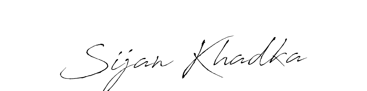 How to make Sijan Khadka signature? Antro_Vectra is a professional autograph style. Create handwritten signature for Sijan Khadka name. Sijan Khadka signature style 6 images and pictures png