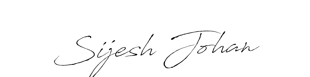 How to make Sijesh Johan signature? Antro_Vectra is a professional autograph style. Create handwritten signature for Sijesh Johan name. Sijesh Johan signature style 6 images and pictures png