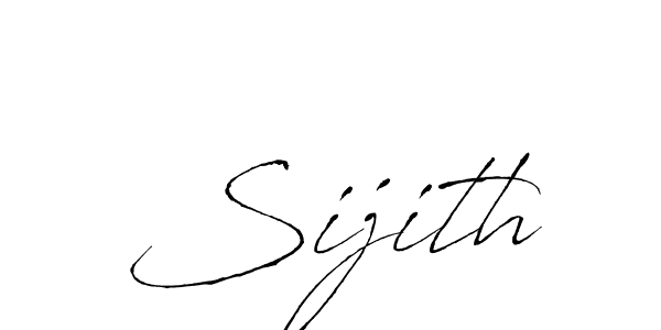 Make a beautiful signature design for name Sijith. With this signature (Antro_Vectra) style, you can create a handwritten signature for free. Sijith signature style 6 images and pictures png