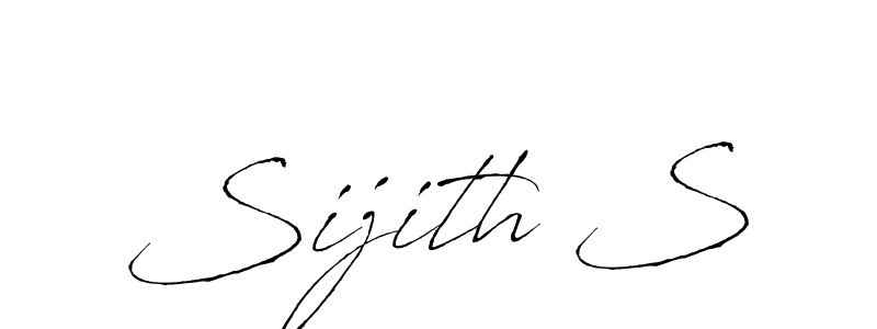 How to make Sijith S signature? Antro_Vectra is a professional autograph style. Create handwritten signature for Sijith S name. Sijith S signature style 6 images and pictures png