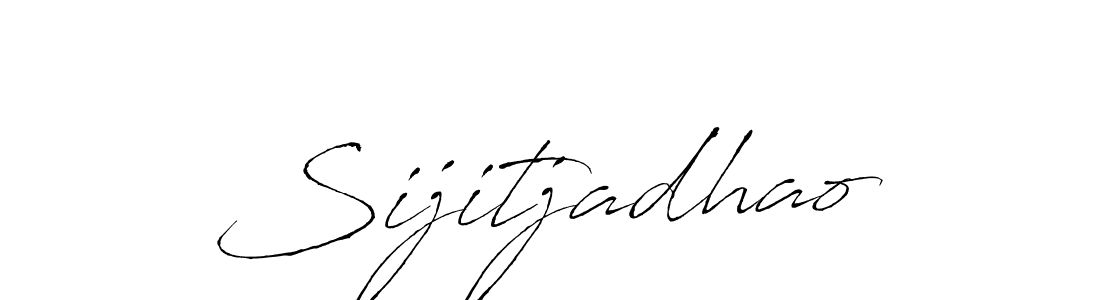 The best way (Antro_Vectra) to make a short signature is to pick only two or three words in your name. The name Sijitjadhao include a total of six letters. For converting this name. Sijitjadhao signature style 6 images and pictures png