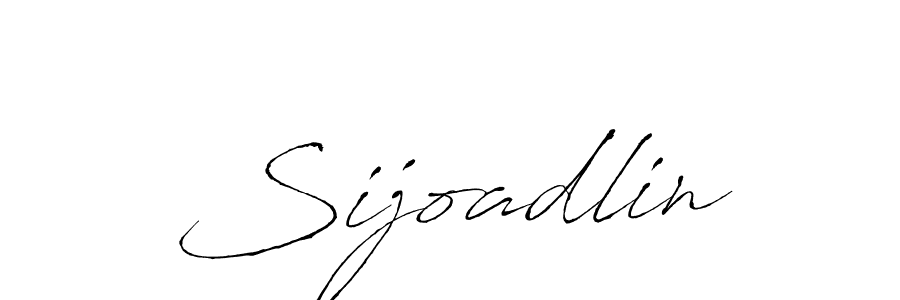 Make a beautiful signature design for name Sijoadlin. With this signature (Antro_Vectra) style, you can create a handwritten signature for free. Sijoadlin signature style 6 images and pictures png
