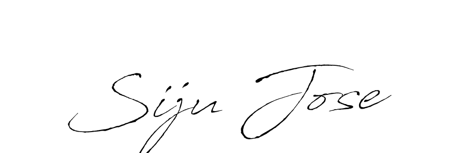 Make a beautiful signature design for name Siju Jose. With this signature (Antro_Vectra) style, you can create a handwritten signature for free. Siju Jose signature style 6 images and pictures png
