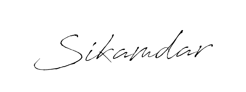 How to make Sikamdar signature? Antro_Vectra is a professional autograph style. Create handwritten signature for Sikamdar name. Sikamdar signature style 6 images and pictures png