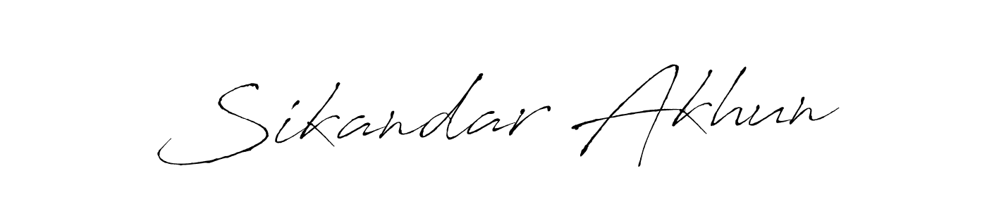 Similarly Antro_Vectra is the best handwritten signature design. Signature creator online .You can use it as an online autograph creator for name Sikandar Akhun. Sikandar Akhun signature style 6 images and pictures png