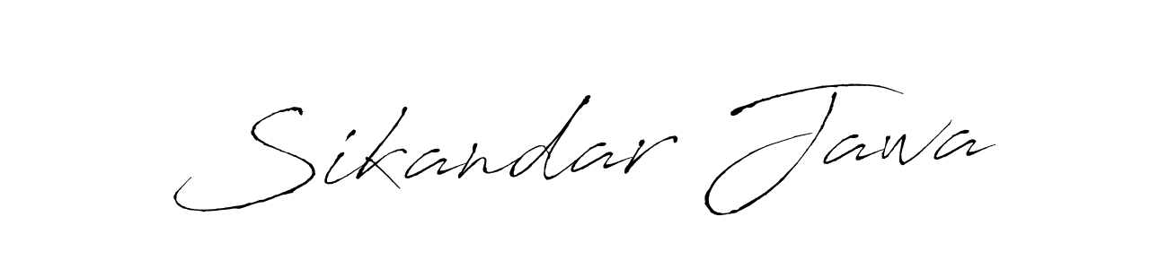 Create a beautiful signature design for name Sikandar Jawa. With this signature (Antro_Vectra) fonts, you can make a handwritten signature for free. Sikandar Jawa signature style 6 images and pictures png