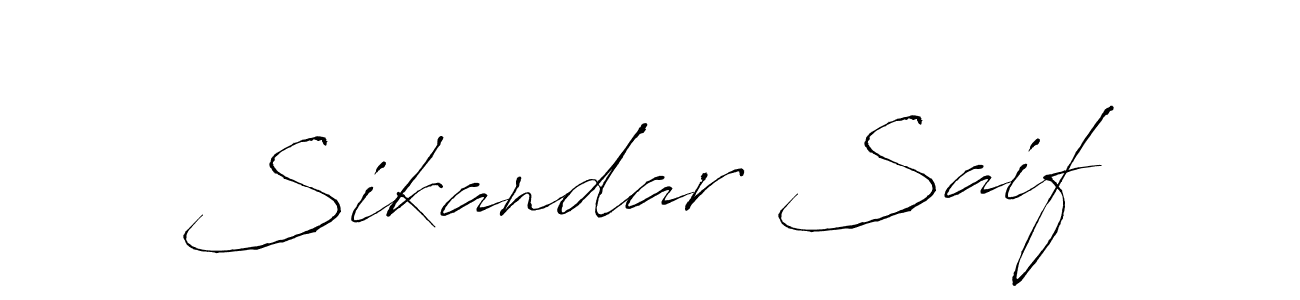 Similarly Antro_Vectra is the best handwritten signature design. Signature creator online .You can use it as an online autograph creator for name Sikandar Saif. Sikandar Saif signature style 6 images and pictures png