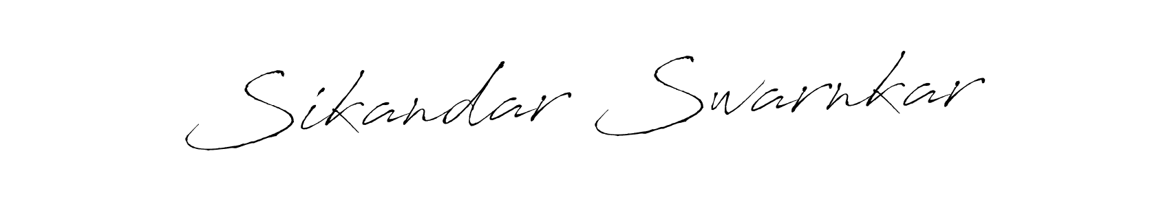 Sikandar Swarnkar stylish signature style. Best Handwritten Sign (Antro_Vectra) for my name. Handwritten Signature Collection Ideas for my name Sikandar Swarnkar. Sikandar Swarnkar signature style 6 images and pictures png