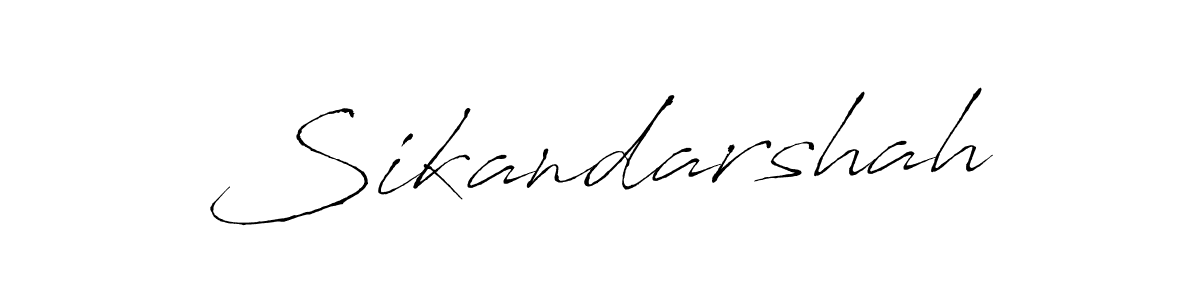 Make a beautiful signature design for name Sikandarshah. With this signature (Antro_Vectra) style, you can create a handwritten signature for free. Sikandarshah signature style 6 images and pictures png