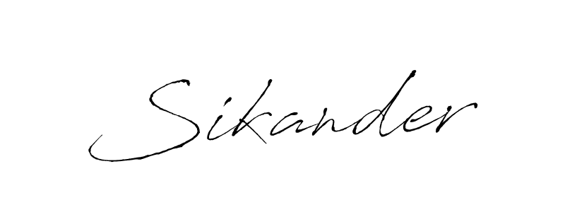 Sikander stylish signature style. Best Handwritten Sign (Antro_Vectra) for my name. Handwritten Signature Collection Ideas for my name Sikander. Sikander signature style 6 images and pictures png