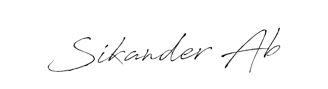 Once you've used our free online signature maker to create your best signature Antro_Vectra style, it's time to enjoy all of the benefits that Sikander Ab name signing documents. Sikander Ab signature style 6 images and pictures png