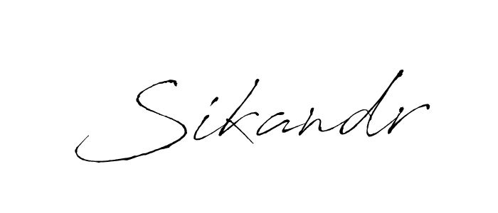 Make a beautiful signature design for name Sikandr. With this signature (Antro_Vectra) style, you can create a handwritten signature for free. Sikandr signature style 6 images and pictures png
