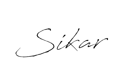 How to make Sikar signature? Antro_Vectra is a professional autograph style. Create handwritten signature for Sikar name. Sikar signature style 6 images and pictures png