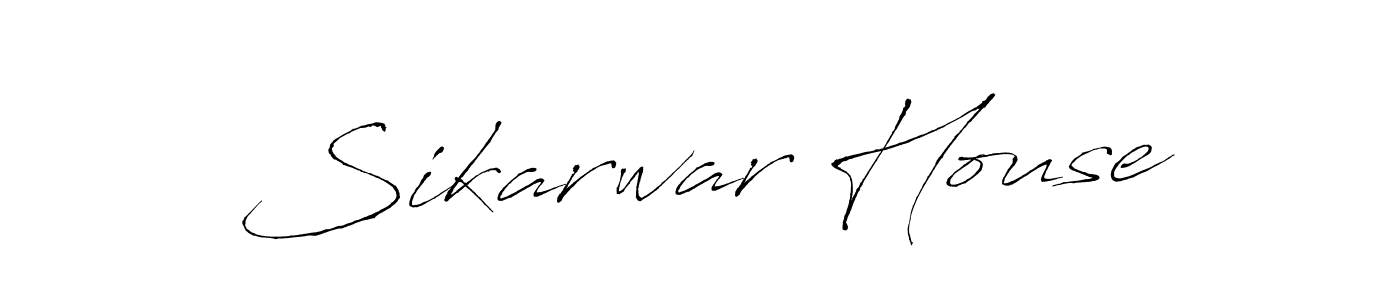 You should practise on your own different ways (Antro_Vectra) to write your name (Sikarwar House) in signature. don't let someone else do it for you. Sikarwar House signature style 6 images and pictures png