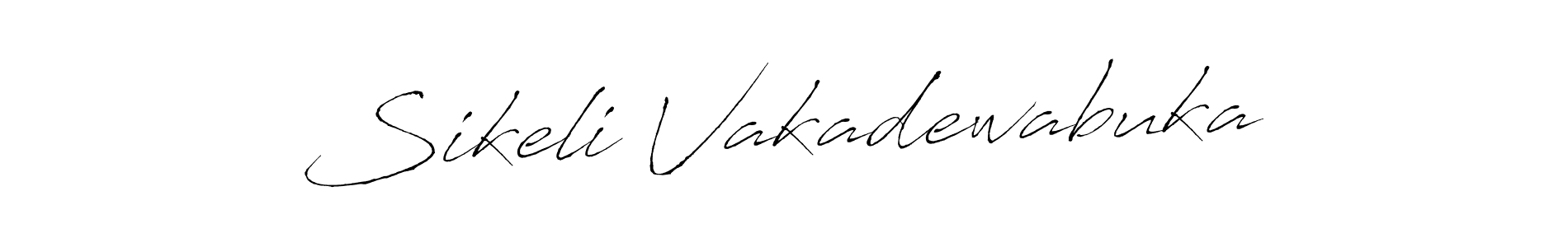 Create a beautiful signature design for name Sikeli Vakadewabuka. With this signature (Antro_Vectra) fonts, you can make a handwritten signature for free. Sikeli Vakadewabuka signature style 6 images and pictures png