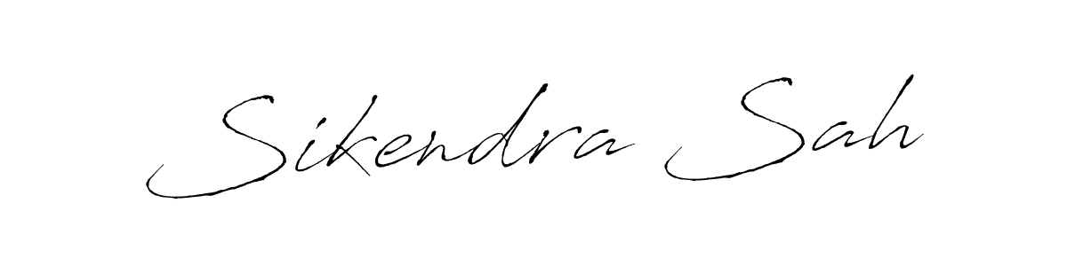 Sikendra Sah stylish signature style. Best Handwritten Sign (Antro_Vectra) for my name. Handwritten Signature Collection Ideas for my name Sikendra Sah. Sikendra Sah signature style 6 images and pictures png