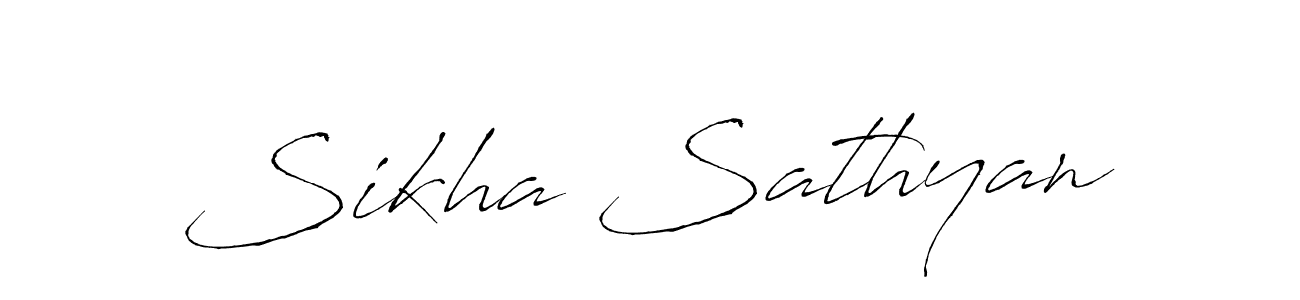 Antro_Vectra is a professional signature style that is perfect for those who want to add a touch of class to their signature. It is also a great choice for those who want to make their signature more unique. Get Sikha Sathyan name to fancy signature for free. Sikha Sathyan signature style 6 images and pictures png