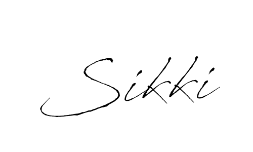 Sikki stylish signature style. Best Handwritten Sign (Antro_Vectra) for my name. Handwritten Signature Collection Ideas for my name Sikki. Sikki signature style 6 images and pictures png