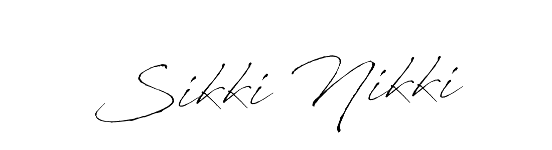 Design your own signature with our free online signature maker. With this signature software, you can create a handwritten (Antro_Vectra) signature for name Sikki Nikki. Sikki Nikki signature style 6 images and pictures png