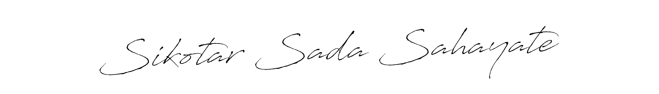 Also You can easily find your signature by using the search form. We will create Sikotar Sada Sahayate name handwritten signature images for you free of cost using Antro_Vectra sign style. Sikotar Sada Sahayate signature style 6 images and pictures png