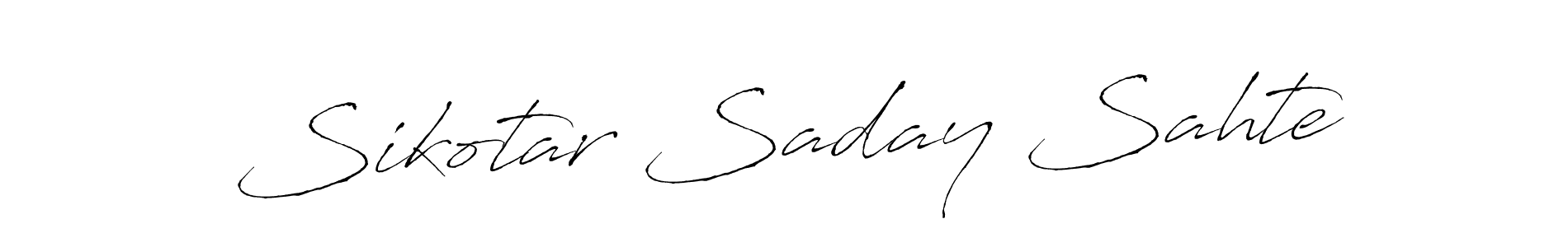 Once you've used our free online signature maker to create your best signature Antro_Vectra style, it's time to enjoy all of the benefits that Sikotar Saday Sahte name signing documents. Sikotar Saday Sahte signature style 6 images and pictures png