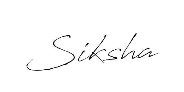 Make a beautiful signature design for name Siksha. With this signature (Antro_Vectra) style, you can create a handwritten signature for free. Siksha signature style 6 images and pictures png