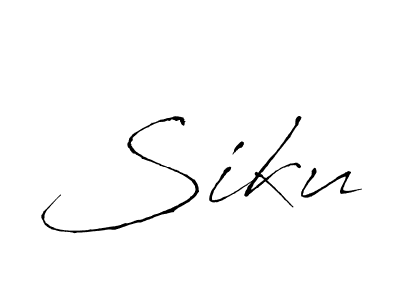 Siku stylish signature style. Best Handwritten Sign (Antro_Vectra) for my name. Handwritten Signature Collection Ideas for my name Siku. Siku signature style 6 images and pictures png