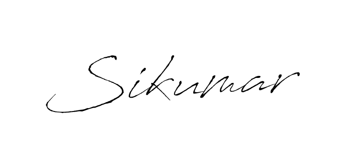 How to make Sikumar signature? Antro_Vectra is a professional autograph style. Create handwritten signature for Sikumar name. Sikumar signature style 6 images and pictures png