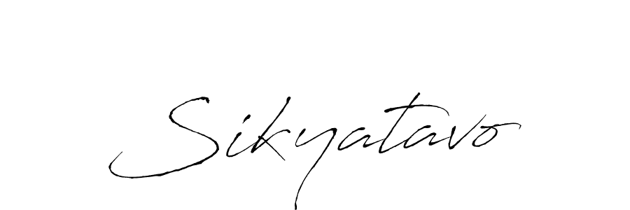 How to Draw Sikyatavo signature style? Antro_Vectra is a latest design signature styles for name Sikyatavo. Sikyatavo signature style 6 images and pictures png