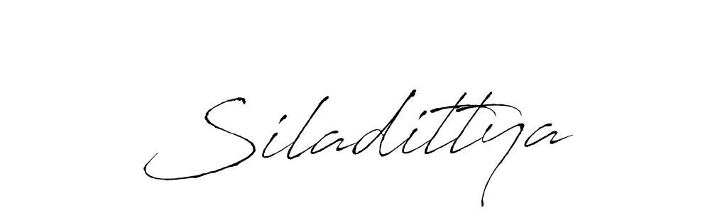 Create a beautiful signature design for name Siladittya. With this signature (Antro_Vectra) fonts, you can make a handwritten signature for free. Siladittya signature style 6 images and pictures png