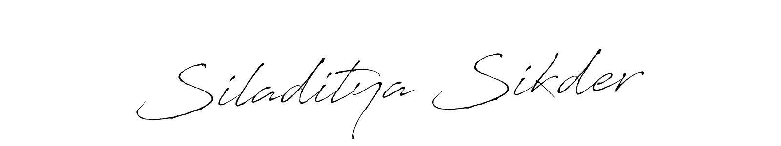 Antro_Vectra is a professional signature style that is perfect for those who want to add a touch of class to their signature. It is also a great choice for those who want to make their signature more unique. Get Siladitya Sikder name to fancy signature for free. Siladitya Sikder signature style 6 images and pictures png