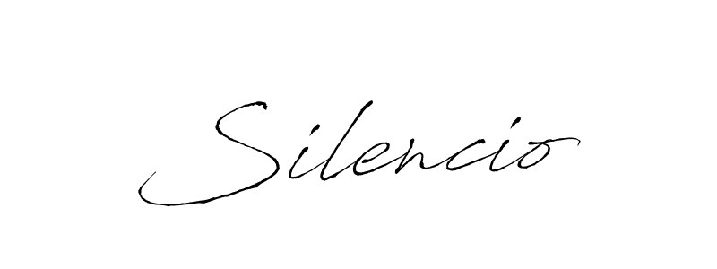 You should practise on your own different ways (Antro_Vectra) to write your name (Silencio) in signature. don't let someone else do it for you. Silencio signature style 6 images and pictures png