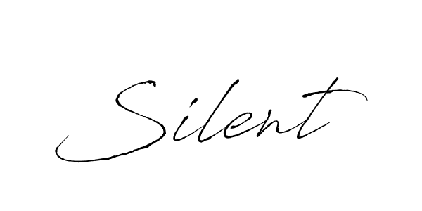 Use a signature maker to create a handwritten signature online. With this signature software, you can design (Antro_Vectra) your own signature for name Silent. Silent signature style 6 images and pictures png