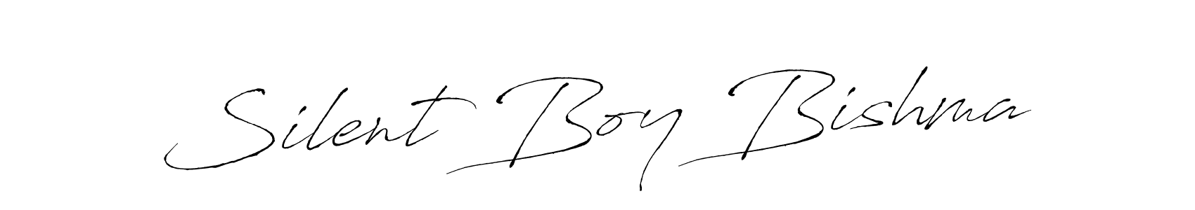 You should practise on your own different ways (Antro_Vectra) to write your name (Silent Boy Bishma) in signature. don't let someone else do it for you. Silent Boy Bishma signature style 6 images and pictures png