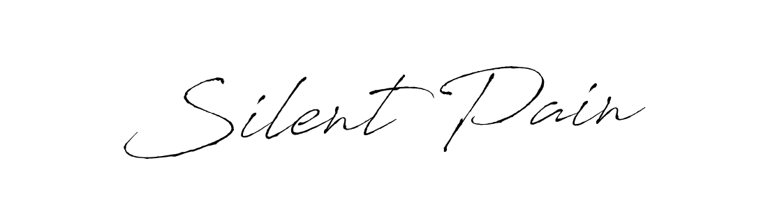 Create a beautiful signature design for name Silent Pain. With this signature (Antro_Vectra) fonts, you can make a handwritten signature for free. Silent Pain signature style 6 images and pictures png