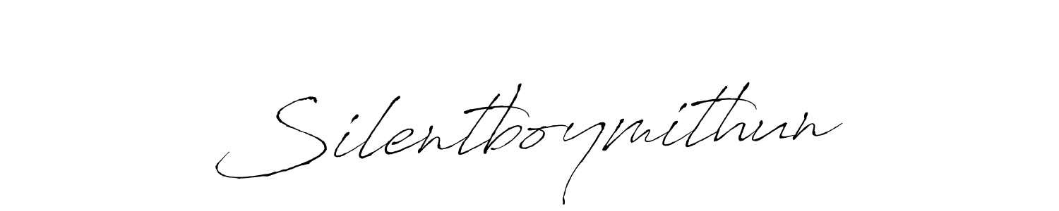 Silentboymithun stylish signature style. Best Handwritten Sign (Antro_Vectra) for my name. Handwritten Signature Collection Ideas for my name Silentboymithun. Silentboymithun signature style 6 images and pictures png