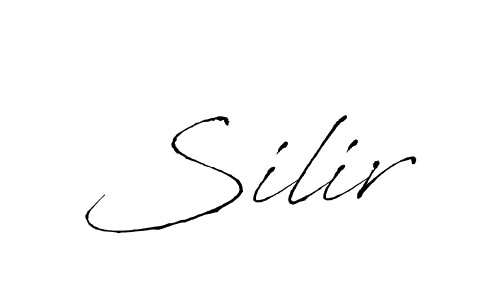 How to make Silir signature? Antro_Vectra is a professional autograph style. Create handwritten signature for Silir name. Silir signature style 6 images and pictures png