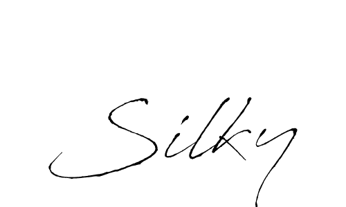 Design your own signature with our free online signature maker. With this signature software, you can create a handwritten (Antro_Vectra) signature for name Silky. Silky signature style 6 images and pictures png