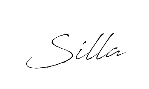 Create a beautiful signature design for name Silla. With this signature (Antro_Vectra) fonts, you can make a handwritten signature for free. Silla signature style 6 images and pictures png