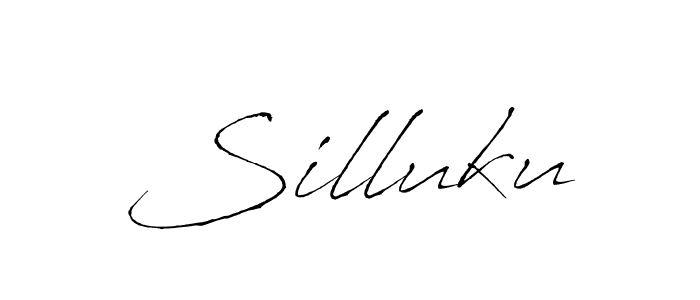 if you are searching for the best signature style for your name Silluku. so please give up your signature search. here we have designed multiple signature styles  using Antro_Vectra. Silluku signature style 6 images and pictures png