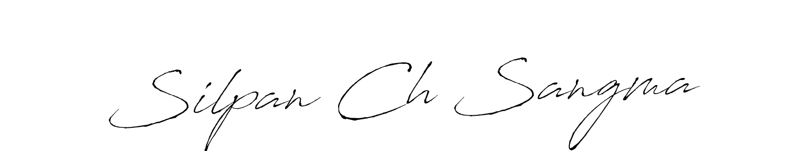 Silpan Ch Sangma stylish signature style. Best Handwritten Sign (Antro_Vectra) for my name. Handwritten Signature Collection Ideas for my name Silpan Ch Sangma. Silpan Ch Sangma signature style 6 images and pictures png