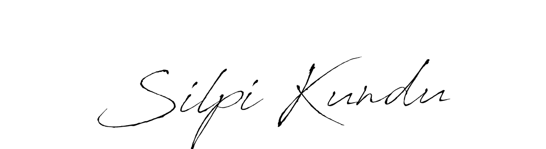 You should practise on your own different ways (Antro_Vectra) to write your name (Silpi Kundu) in signature. don't let someone else do it for you. Silpi Kundu signature style 6 images and pictures png