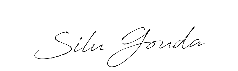 How to Draw Silu Gouda signature style? Antro_Vectra is a latest design signature styles for name Silu Gouda. Silu Gouda signature style 6 images and pictures png
