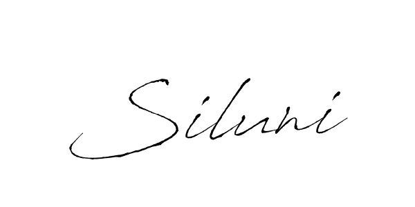 if you are searching for the best signature style for your name Siluni. so please give up your signature search. here we have designed multiple signature styles  using Antro_Vectra. Siluni signature style 6 images and pictures png