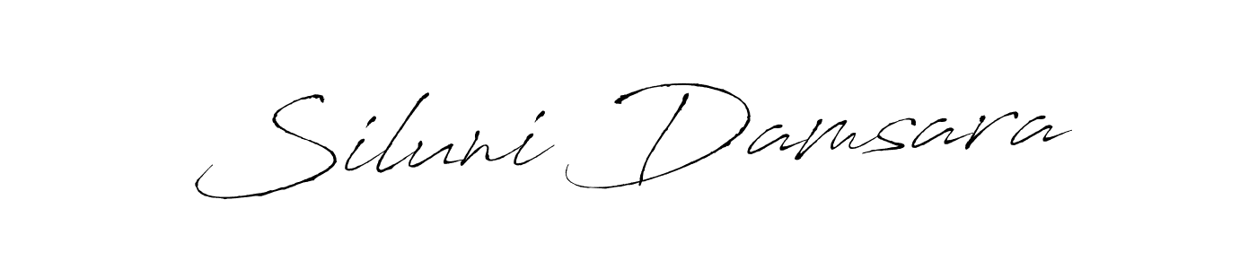 You should practise on your own different ways (Antro_Vectra) to write your name (Siluni Damsara) in signature. don't let someone else do it for you. Siluni Damsara signature style 6 images and pictures png